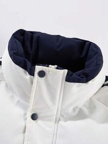 Women's Winter Coat, Long-Sleeved With Fluffy Zippers, Warm Jacket With Pockets, Suitable For Casual Daily Life And Outdoor Use - 白色 - 查看 5