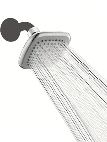 1pc 4-Inch Universal Shower Head, Fashionable Square Top Spray Design, High Pressure Wall-Mounted Durable Shower Head, Thick ABS Material, Wall-Mounted Design Enhances Shower Experience. Suitable For Hotels, Apartments, Home Bathrooms And RVs. Fashionable Bathroom Accessory, Home Bathroom, Modern Bathroom And Wall-Mounted Shower Accessory. Upgrade Your Bathroom. Essential For Home Shower. Ideal Christmas Gift And Bathroom Renovation. Bathroom Accessories Bathroom Tools - Multicolor - View 13