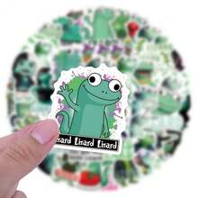 52PCS Funny Lizard Meme Cartoon Graffiti Creative Stickers DIY Laptop Refrigerator Luggage Phone Case Water Cup Decoration Stickers Toy - Multicolor - View 6