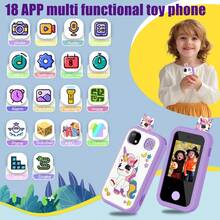 Kids Smart Phone, Christmas Birthday Gifts For Girls And Boys Age 3-10, MP3 Music Player With Dual Camera, Touchscreen Phone Learning Toy For 3 4 5 6 7 8 9 10Year Old Girl