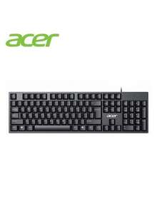 ACER 有线键盘、办公键盘、笔记本电脑键盘、PC 键盘、防溅、经典触觉反馈、K-212B - 黑色 - 查看 6