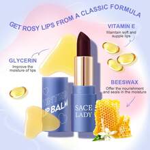 SACE LADY Tinted Lip Balm, Hydrating Natural Lip Moisturizer For Dry Cracked Lips, Long Lasting Color Changing Lipstick For Women - 01 CAROTENE - View 4