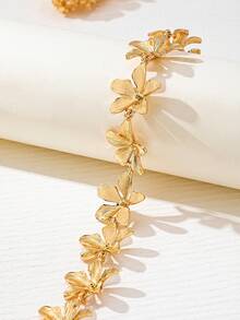 قلادة أنيقة مرتبطة بأوراق الزهور، تصميم فريد، أنيق ومتميز، مناسب للارتداء اليومي للنساء