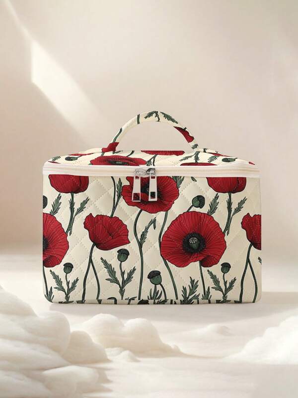 Lustige Muster Kosmetik Organizer Tasche, multifunktionale Handtasche - tragbare Reißverschluss Kulturtasche, geeignet für Kosmetik und Reiseutensilien von Mädchen und Frauen, Reißverschluss Make-up Tasche, geeignet für Schulanfang, Schreibwaren, Ladenöffnungs