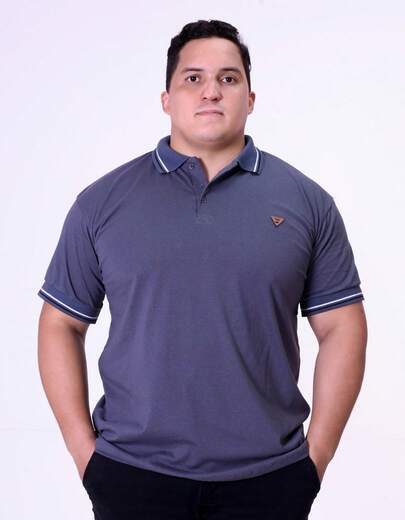 Camiseta Camisa Polo Masculina Bordada Algodão Camisas Casual Várias Cores Camiseta Gola Polo Plus Size Trabalho