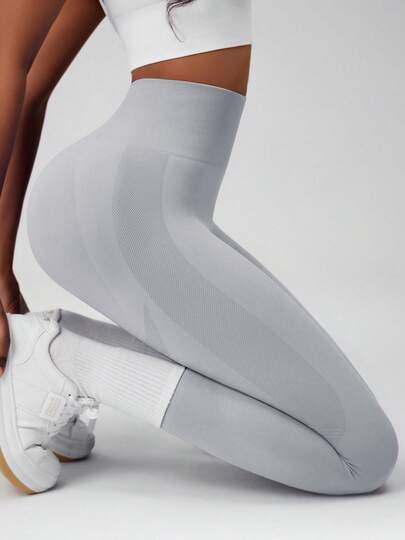 1pc Women's High Waist Skinny Leggings, THE GYM PEOPLE High Waist Thick Yoga Pants With Pockets, Tummy Control, 4-Way Stretch, Suitable For Workout And Running