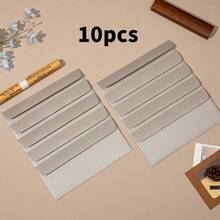 100/10 #10 珠光纸信封，适用于圣诞节、万圣节礼物、婚礼邀请函、生日派对、商务邀请函、商务邮件，空白银色珠光信封，银色和金色信封 - 銀色 - 查看 10