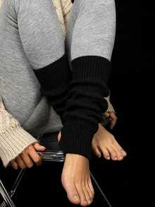 Thick Warm Leg Warmers - Winter Knit Boot ,Comfortable For Cold Weather, Cozy - Multicolor - View 16