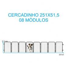 Pet Dog Playpen, Dog Fence, 8 Modules, 51 Cm Height - Black - View 2