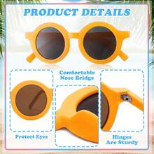 16pcs  Daisy Shaped Kids Fashion Eyeglasses For Boys And Girls,  Fashion Personalised Pixel Glasses, Party Glasses, Cute Regular Eyeglasses For Teenagers/Youths ,Ideal Gift For Teen/Boys/Girls - 彩色 - 查看 4
