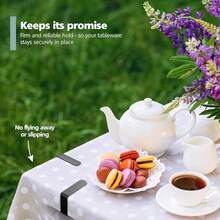 8 Pack Tablecloth Clips Stainless Steel Table Cover Non-Slip Fixing Clips Kitchen Tablecloth Clips Home Tablecloth Non-Slip Fixers Clear Plastic Tablecloth Clips Suitable For Wedding Parties And Family Dinner Tablecloth Fasteners Kitchen And Restaurant Hotel Essential Gadgets - Multicolor - View 4