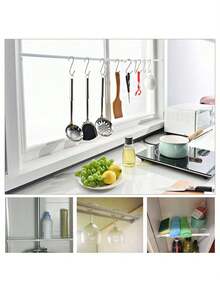 2pcs Spring Tension Curtain Rods Short Tension Rod,2 Packs Small Spring Tension Curtain Rod 55-90cm, Thin Tension Rod No Drill For Window Cupboard Closet,Multi Functional Telescopic Rod Shower Curtain Bracket Shower Curtain Base Shower Curtain Rod - Multicolor - View 3
