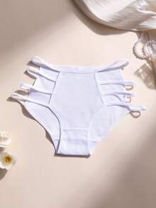 6pcs Women's Cotton Hollow Out Sexy Breathable Comfort Panties