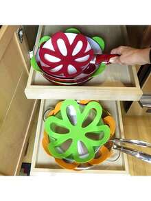 6 Pieces/Set Table Utensil Insulating Mat, Pan Bottom Cushion, Insulating Cooking Divider, High Quality Table Divider Mat, Ceramic Utensil Protector Mat, Home Kitchen Utensils - Multicolor - View 4