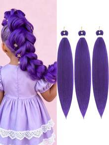 Pre-Stretched Crochet Hair Synthetic Wigs For Women Hip-Hop Dreadlocks Braids Easy To Weave Synthetic Fiber Long Braid Wigs - Multicolor - View 10