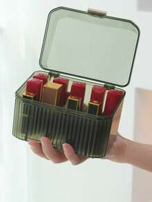 1 Stück Desktop Lippenstift Aufbewahrungsbox mit Deckel - ideal zum Organisieren und Aufbewahren von Kosmetik