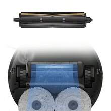1 Stück Dreifach-Bürstenkopf, geeignet für Dreame X30 Ultra, X40 Ultra, L10s Pro Ultra, L10s Ultra, L20 Ultra, L40 Ultra, S10/S20 S10 Pro/Plus, Anti- und waschbar, Reinigung mit dreifacher Schnitttiefe - Schwarz - Übersicht 3
