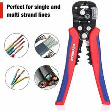 WORKPRO Wire Stripper Set 8" Multi-Tool Stripper 8" Self-Adjusting Wire Stripper - mặc định - Xem 5
