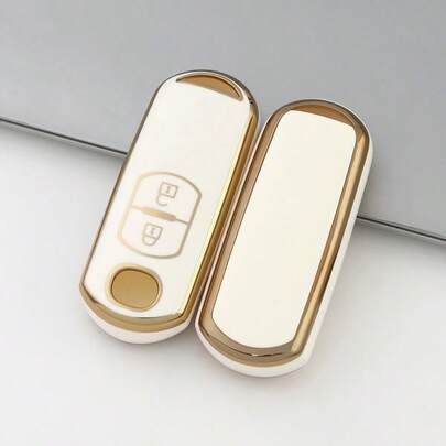 [2-Buttons]1pc Car Key Case Cover Key Fob Cover For For CX-3 For CX-5 For CX-7 For CX-9 For Speed For Miata For MX5 2 Buttons Remote Fob Accessories