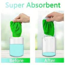6-Pack Mop Replacement Pad, Flat Floor Mop, Washable And Durable Mop, Dust Removal Mop Head, Both Dry And Wet, Easy To Clean, Cleaning Supplies, School Supplies, High Water Absorption, Suitable For Wet/Dry Use, Very Suitable For Home And Commercial Flooring - 綠色 - 查看 3