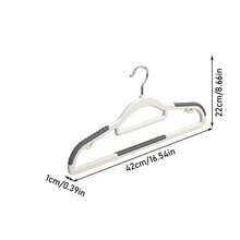 Multi-Functional Non-Slip Clothes Hanger With Built-In Hooks & Pants Bar, Beige Durable Plastic & Metal Hanger For Shirts, Dresses, Pants, Coats - Space-Saving Closet Organizer For Home & Laundry (5/10)Packs) - 橘子10個 - 查看 10