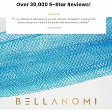 African Exfoliating Net Sponge, Authentic, Ly Sourced From Nigeria, 45 Inches Long, Back Scrubber For Daily Use (Indigo),23275022 - màu xanh da trời - Xem 4