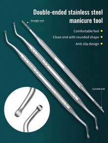 Toenail Tool Kit - Toenail Lifter & Foot File Set, Stainless Steel Nail Cleaner & Foot Care Tools, With Tin Storage Box For Ingrown Toenail Treatment - Silver - View 4