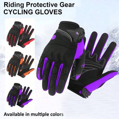 Guanti da motociclista per protezione della guida, guanti da ciclismo touch screen, guanti da motocicletta a dita intere, accessori per sport all'aperto, guanti protettivi da moto da corsa, accessori per ciclismo, elementi essenziali per la guida, regali per motociclisti uomo e donna