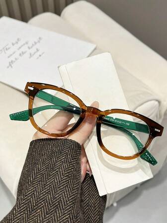 1 副女士时尚装饰性无度数眼镜，适合日常佩戴