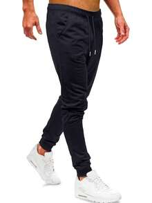 SHENDY Vendy Men's Comfortable Jogger Pants With Pocket And Drawstring - Khaki - View 3