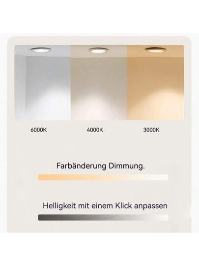 70cm Round LED Bathroom Spiegel Lighting, Wand Mounted, Anti Fog, Adjustable Temperature Dimmable, Makeup Bedroom Bathroom, Slimme Moderne Home view 2