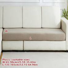 1 pieza Funda de sofá elástica de jacquard, funda de sofá moderna antifouling, juego de sofá de estilo minimalista, adecuado para sala de estar, dormitorio, sofá de exterior, funda de sofá en forma de L, funda de sofá con chaise lounge/esquina, funda de cojín de sofá, decoración del hogar universal para sofá, para todas las estaciones - Camel - Ver 15