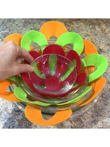 6 Pieces/Set Table Utensil Insulating Mat, Pan Bottom Cushion, Insulating Cooking Divider, High Quality Table Divider Mat, Ceramic Utensil Protector Mat, Home Kitchen Utensils - Multicolor - View 2