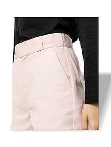 Dickies 女士长裤 轻盈柔软亲肤修身弹力腰身 易清洗 保持形状 舒适抗起球 日常通勤居家办公下班后休闲旅行 白色 D0A4XKBC50 - 白色 - 查看 3