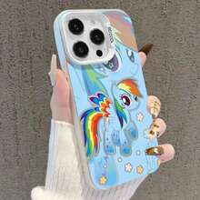 Funda de Teléfono de Dibujos Animados Linda de Pinky Pie Arcoíris para 17 16 15 14 13 12 11 Galaxy S22 S23 S24 S25 Plus Ultra Pro Max Plus Mini Y2K Cubierta Creativa - Color mixto 1 - Ver 7