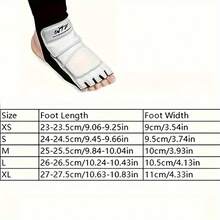 1 Pair Kickboxing Taekwondo Foot Guard Protector, Training & Competition Foot Sleeve