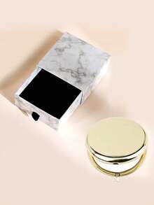 1pc/2pcs Portable Double-Sided Metal Folding Mirror, High Definition Makeup Handheld Compact Mirror,Makeup,Cheap,Room Decor,Vanity,Travel,Bedroom,Makeup Accessories,Mirror,Vanity Mirror,Mini Mirror,Compact Mirror,Mirror Small,Hand Mirror