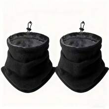 وشاح رقبة شتوي دافئ سميك مبطن حراريًا للجنسين - قناع وشاح للوجه - قابل للتنفس مقاوم للرياح ناعم مبطن بالفرو متعدد الوظائف للرجال والنساء للأنشطة الخارجية ركوب الدراجات والتزلج والدراجات النارية والتخييم والجري والاستخدام اليومي في الطقس البارد - ملحقات رقبة فاخرة وأنيقة - متعدد الألوان - مشاهدة 3