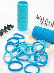 Large Black Hair Ties,Thick Seamless Hair Bands For Women And Girls, Elastic Ponytail Holders, No Damage Hair Elastics For Thick Heavy Curly Hair