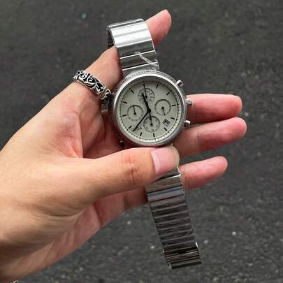 1pc CILOA Men's High-End Waterproof Quartz Watch, Stylish Sports & Casual Daily Wear