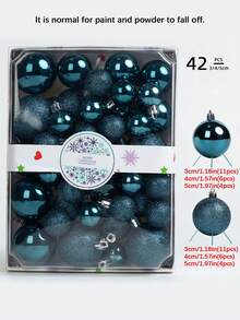 42pcs Christmas Ball Gift Box, Plastic Ball Hanging Decorative Ball, Christmas Decorations, Christmas Party Christmas Atmosphere Decoration Props, Suitable For Christmas Tree Scene Decoration, Room Decor, Home Decor, Bedroom Decoration, New Year Decoration, Outdoor Decoration, Holiday Party Decoration, Christmas Theme Holiday Hanging Ornaments, Christmas Gift, Gifts For Friends And Family, Christmas Decor Winter Christmas Decorations Home Christmas Gifts Christmas Decor - Multicolor - View 19
