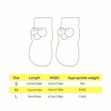 All Season Pet Socks - Cute Big Eyes Cartoon Knitted Cotton Socks Suitable For Small To Medium Dogs (Chihuahua, Pomeranian, Teddy), Anti-Slip And Warm Pet Paw Covers