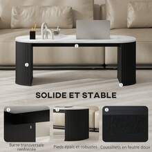 HOMCOM Coffee Tables - Noir - Voir 4