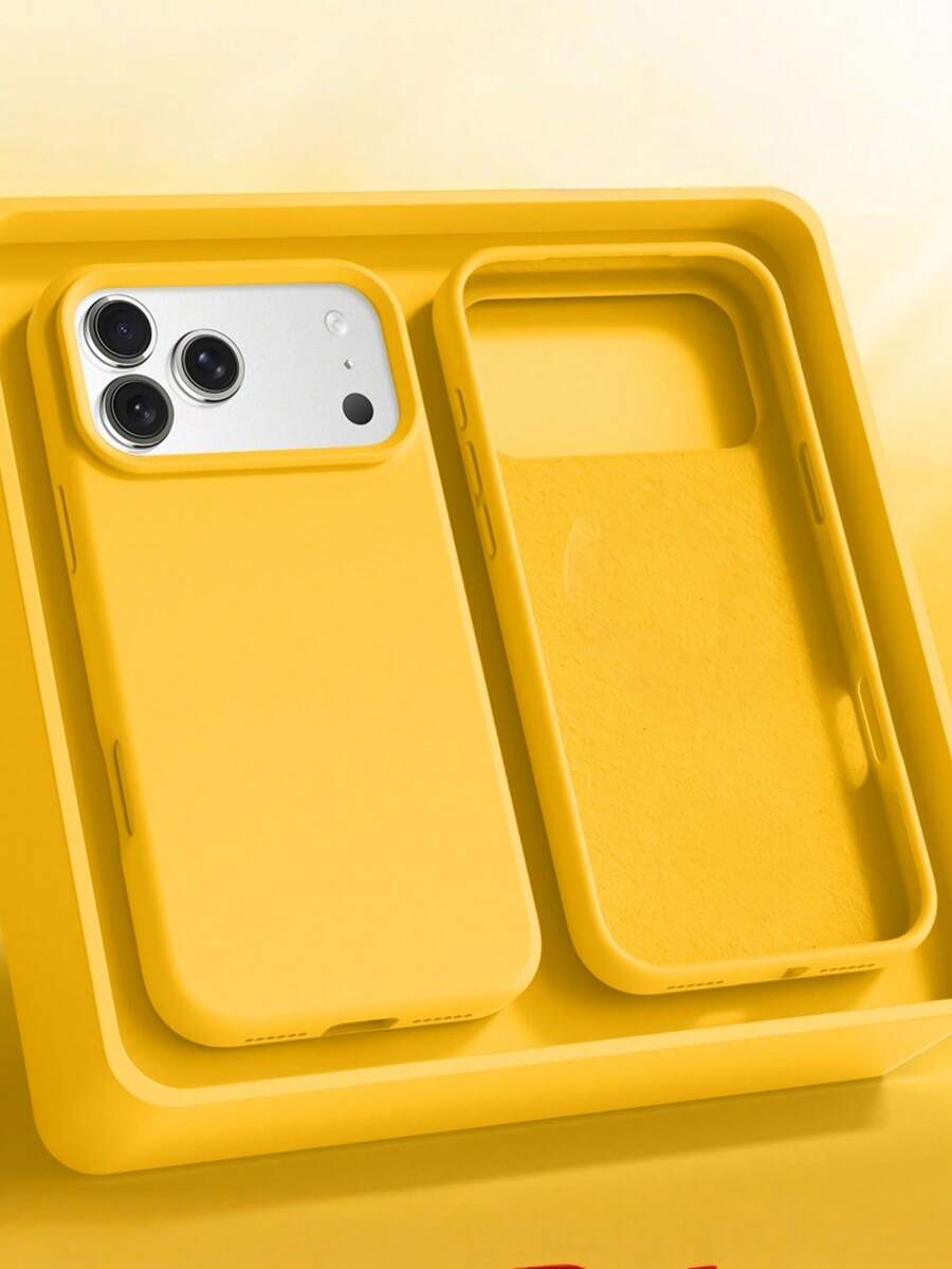 1 buah Casing Ponsel Silikon Cair Warna Permen Mewah dengan Tombol AI, Cocok untuk iPhone 17 AIR 16 15 14 13 12 11 Pro Max Plus | Perlindungan Anti Guncangan Ultra Tipis | Ponsel