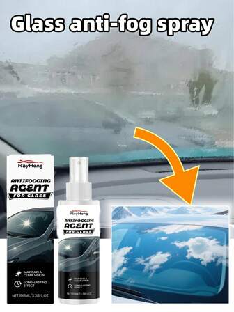 rayhong 1 st/120 ml rengöringsspray för biloljefilm, lämplig för bilfönster, backspeglar, reflekterande speglar och badrumsglas. Tar bort oljefläckar från bilfönster. Del av en serie för rengöring av bilfönster och inkluderar en regntät rengöringsborste för bilglas.
