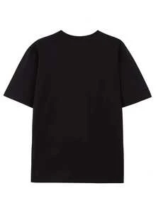 Women's T-Shirt Cheers To The New Year Leopard Print Wine Glasses Party Graphic Tee Plus Size Holiday Celebration 220g - 黑色 - 查看 5