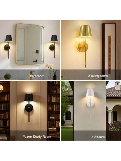 Moderne Minimalist Wireless LED Wand Lights, USB Rechargeable Remote Control, Dimmable, Sleep Timing Lighting, Flexible Placement Bedroom, Living Room, Hallway, view 2