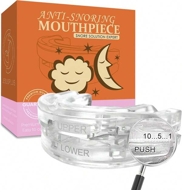 Anti Snoring Devices,Dream Hero Mouth Guard For Snoring,Upgraded Adjustable Snore Stopper,Fective Snoring Solution Anti Snoring For Men And Women(Light Pink)