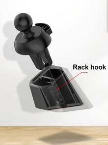 1pc Universal Car Phone Holder - Adjustable Dashboard & Air Vent Clip Mount, L-Shaped, Compatible With Chargeable & Non-Chargeable Plastic Phone Navigation Holder, Sticky Dashboard Phone Holder Base