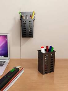 Adjustable Black And White Wall Mounted Storage Rack - Suitable For Bathroom, Kitchen And Home Organization - Space Saving, Can Hold Small Items, Tools And Accessories - Multicolor - View 3